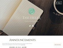 Tablet Screenshot of helixmagazine.org